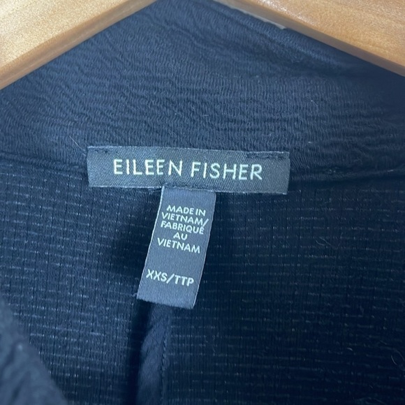Eileen fisher cotton open jacket size XXS Black - Picture 3 of 7